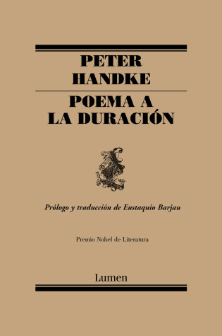 Cover of Poema a la duración / An Ode to the Length of Time