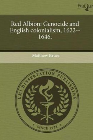 Cover of Red Albion: Genocide and English Colonialism