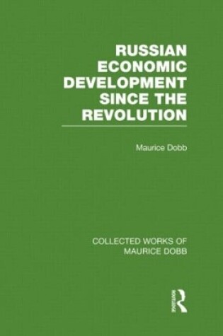 Cover of Russian Economic Development Since the Revolution