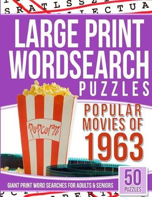 Book cover for Large Print Wordsearch Popular 50 Movies of the 1963