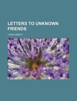 Book cover for Letters to Unknown Friends