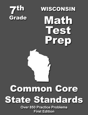 Book cover for Wisconsin 7th Grade Math Test Prep