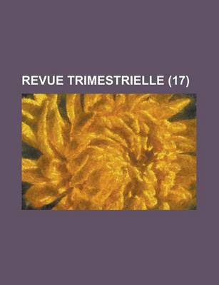 Book cover for Revue Trimestrielle (17)