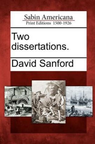Cover of Two Dissertations.