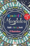Book cover for Wonderful Mandalas 2 - Adult coloring book - Night Edition