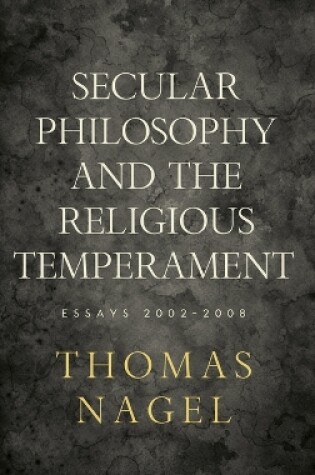 Cover of Secular Philosophy and the Religious Temperament