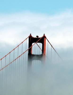 Book cover for Jumbo Oversized Golden Gate Bridge Blanketed in Fog