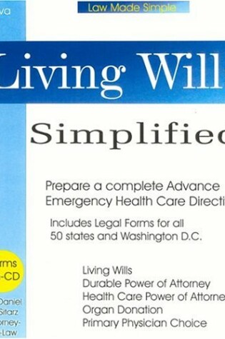 Cover of Living Wills Simplified--With Forms on CD