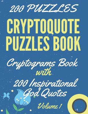 Book cover for Cryptoquote Puzzles Book