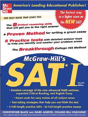 Book cover for McGraw-Hill's SAT I, Second Edition