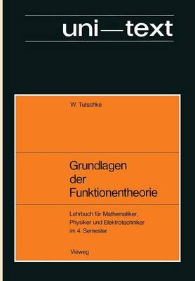 Book cover for Grundlagen Der Funktionentheorie