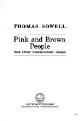 Cover of Pink and Brown People and Other Controversial Essays