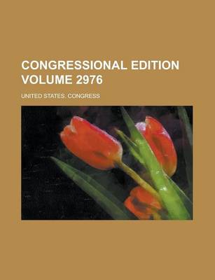 Book cover for Congressional Edition Volume 2976