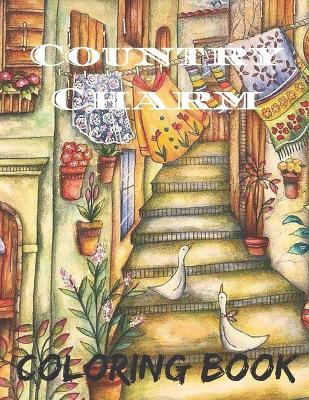 Book cover for Country Charm Coloring Book