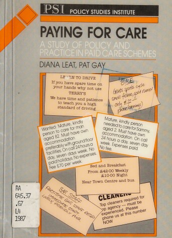 Book cover for Paying for Care