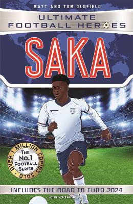 Book cover for Saka (Ultimate Football Heroes - International Edition) - Includes the road to Euro 2024!