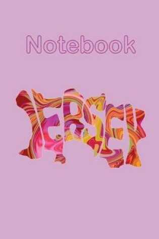 Cover of Jersey Channel Islands Pink Psychedelic Map Notebook