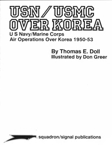 Book cover for United States Navy and United States Marine Corps Over Korea