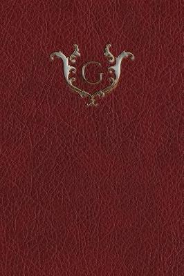 Book cover for Monogram "g" Grid Notebook