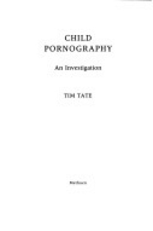 Cover of Child Pornography