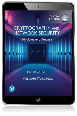 Book cover for Cryptography and Network Security: Principles and Practice, Global Edition