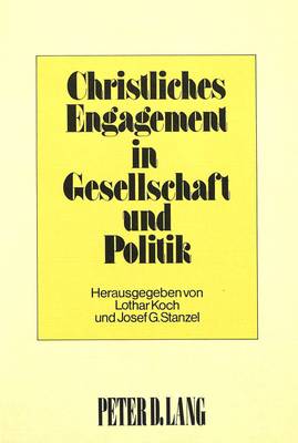 Cover of Christliches Engagement in Gesellschaft Und Politik