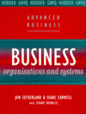 Book cover for Business Organisations and Systems