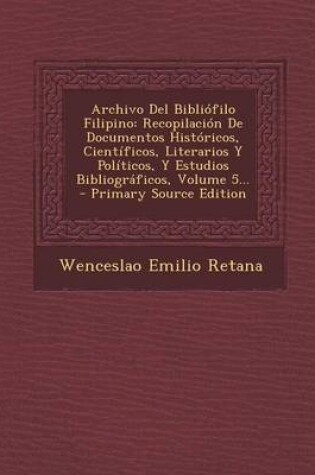 Cover of Archivo Del Bibliofilo Filipino