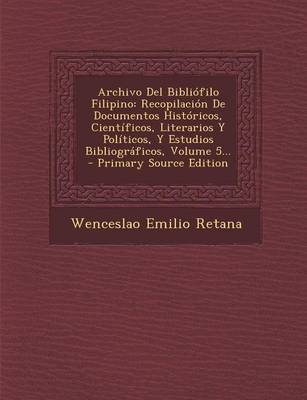 Book cover for Archivo Del Bibliofilo Filipino