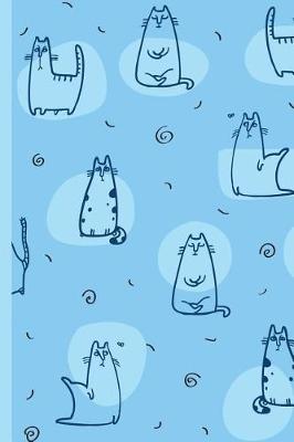 Book cover for Busy Cat Doing Yoga - Blue