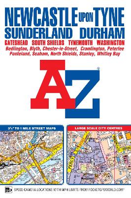 Cover of Newcastle upon Tyne A-Z Street Atlas (paperback)
