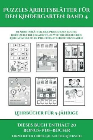 Cover of Lehrbücher für 5-Jährige (Puzzles Arbeitsblätter für den Kindergarten