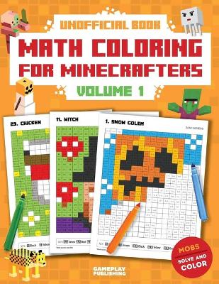 Book cover for Math Coloring For Minecrafters