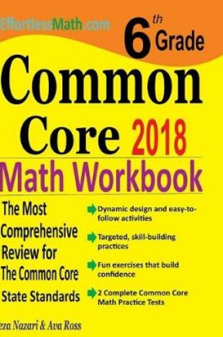Cover of 6th Grade Common Core Math Workbook