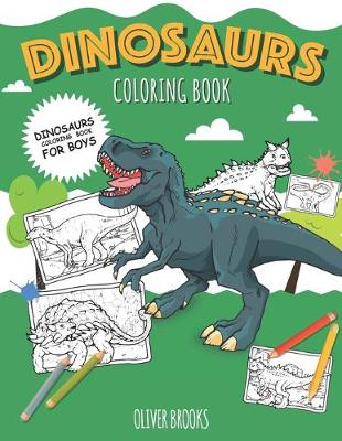 Book cover for DINOSAURS - Coloring Book for Boys