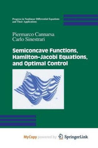 Cover of Semiconcave Functions, Hamilton-Jacobi Equations, and Optimal Control