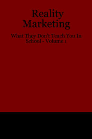 Cover of Reality Marketing