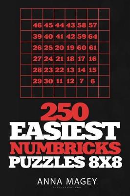 Cover of 250 Easiest Numbricks Puzzles 8x8