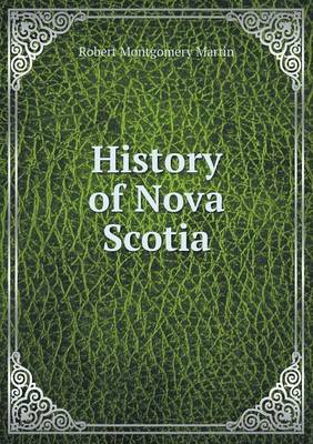 Book cover for History of Nova Scotia