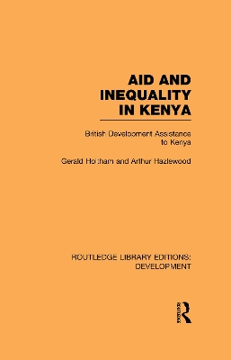 Book cover for Aid and Inequality in Kenya