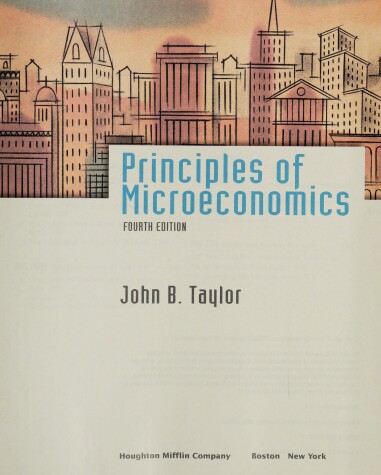 Book cover for Principles of Microeconomics