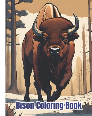 Book cover for Bison Coloring Book