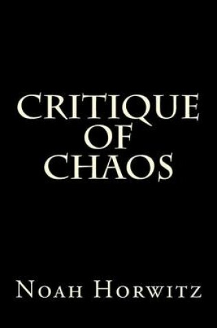 Cover of Critique of Chaos