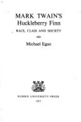 Cover of Mark Twain's "Huckleberry Finn"