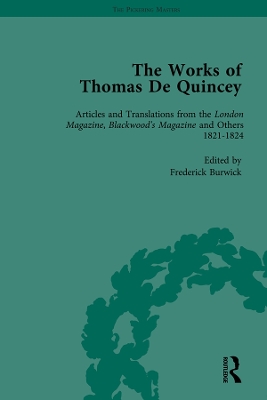 Book cover for The Works of Thomas De Quincey, Part I Vol 3