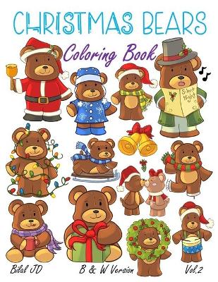 Book cover for Christmas Bears Coloring Book