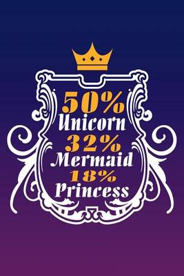 Book cover for 50% Unicorn 32% Mermaid 18% Princess