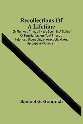 Book cover for Recollections Of A Lifetime