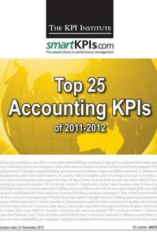 Cover of Top 25 Accounting KPIs of 2011-2012