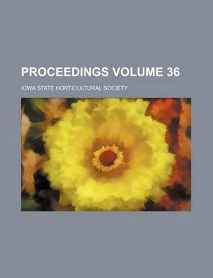 Book cover for Proceedings Volume 36